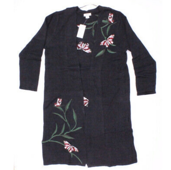 Style & Co. Sweaters Nwt Style Co Womens Embroidered Duster Size S